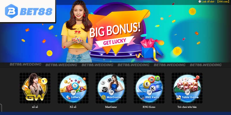 Tìm hiểu về sảnh xổ số Bet88